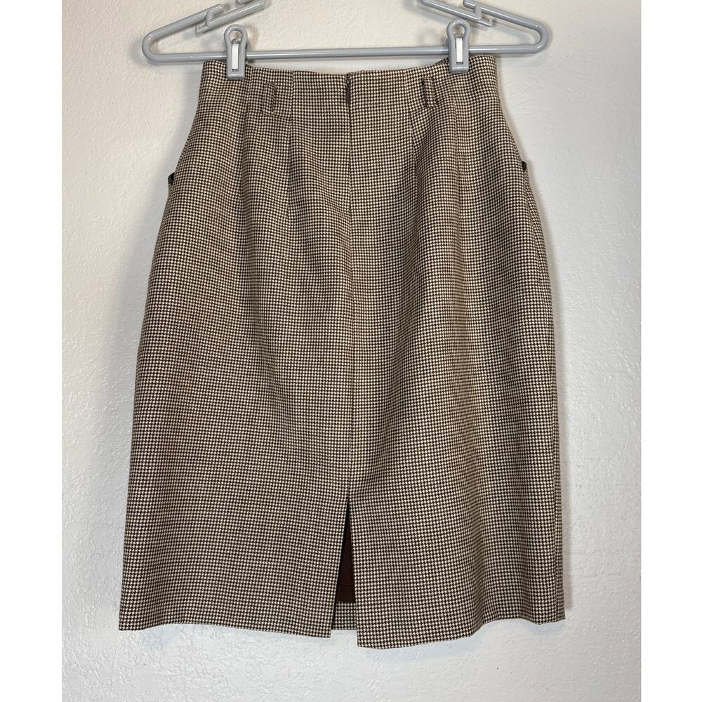 Vintage Ann Taylor 100% Wool Pencil Skirt Womens 4 High Waist Heritage Classic - Picture 3 of 6